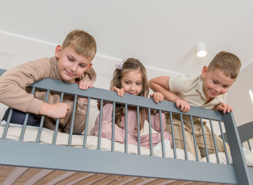 LUNA 80x180 grafitová patrová postel Lano Nábytek