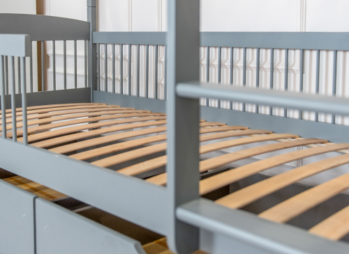 LUNA 80x180 grafitová patrová postel Lano Nábytek