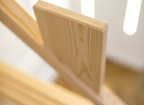 PLAY 80x180 borovicová patrová postel domečková se skluzavkou Lano Nábytek