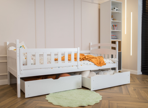 TERRY 80x190 bílá jednolůžková dětská postel Lano Nábytek