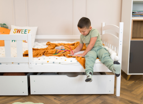 TERRY 80x190 bílá jednolůžková dětská postel Lano Nábytek