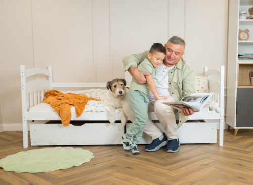 TERRY 80x200 bílá jednolůžková dětská postel Lano Nábytek