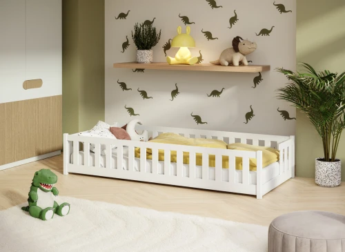 ZOYA 80x160 bílá jednolůžková dětská postel Lano Nábytek
