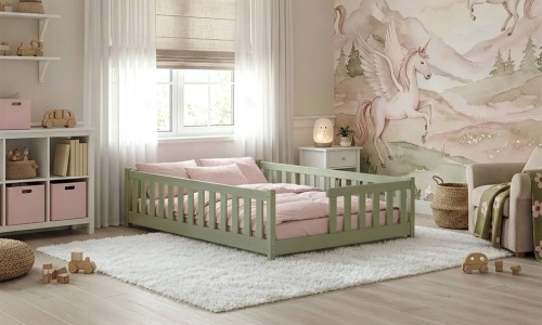 IVY 120x200 olive single children's bed Lano Furniture