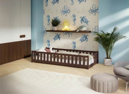 ZOYA 80x160 tmavá čokoláda jednolůžková dětská postel Lano Nábytek