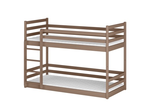 MINI 90x200 mléčná čokoláda patrová postel Lano Nábytek