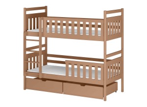 MONIKA 90x190 skořicová patrová postel Lano Nábytek