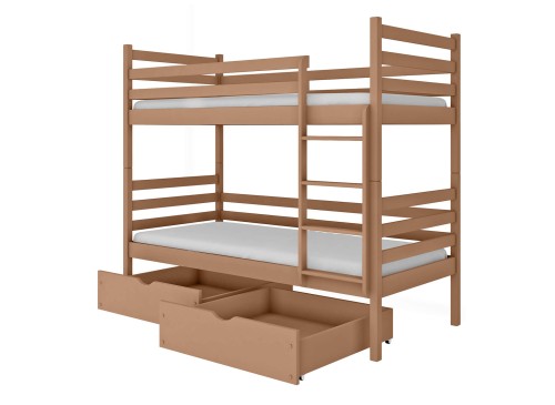 NEMO 90x200 skořicová patrová postel Lano Nábytek