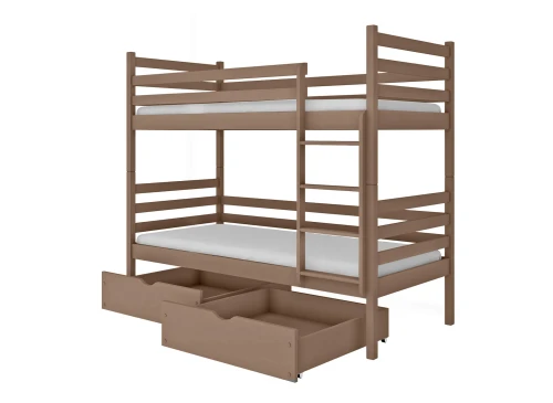 NEMO 80x180 milk chocolate bunk bed Lano Furniture