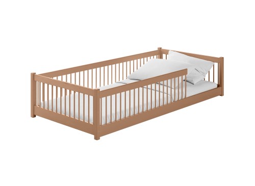 PEDRO 80x180 cinnamon Montessori floor bed for children Lano Furniture