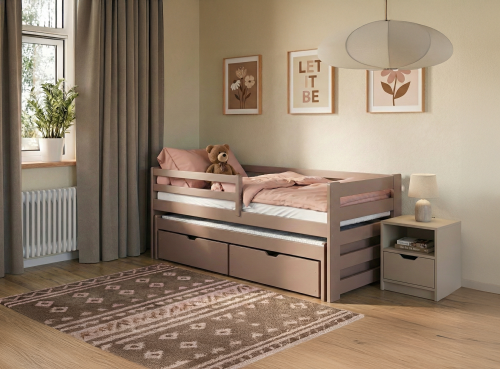 SENSO 80x170 mléčná čokoláda dětská postel Lano Nábytek