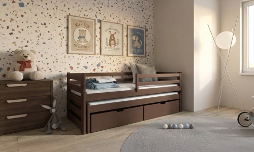 SENSO 80x160 tmavá čokoláda dětská postel Lano Nábytek