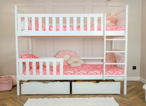 MONIKA 90x200 bílá patrová postel Lano Nábytek