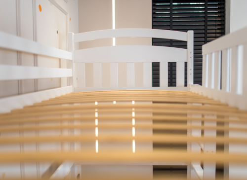 MIA 90x180 bílá vyvýšená jednolůžková dětská postel Lano Nábytek