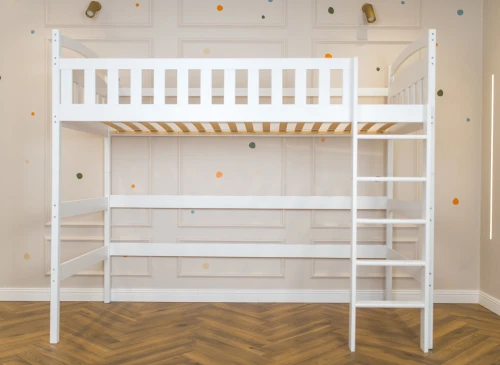 MIA 90x190 white loft single children’s bed Lano Furniture