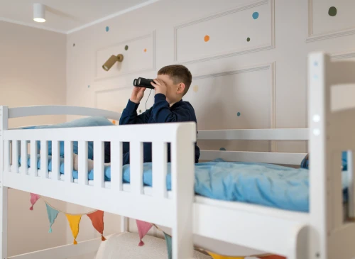 MIA 80x180 bílá vyvýšená jednolůžková dětská postel Lano Nábytek