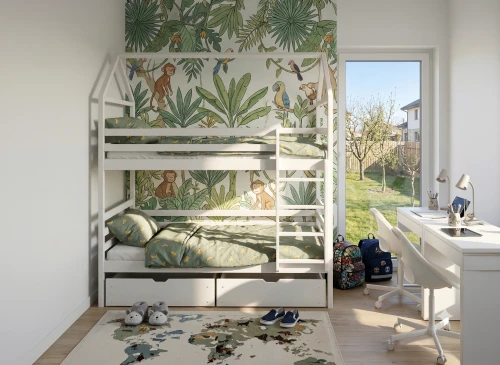 ALEX 90x200 white bunk bed Lano Furniture