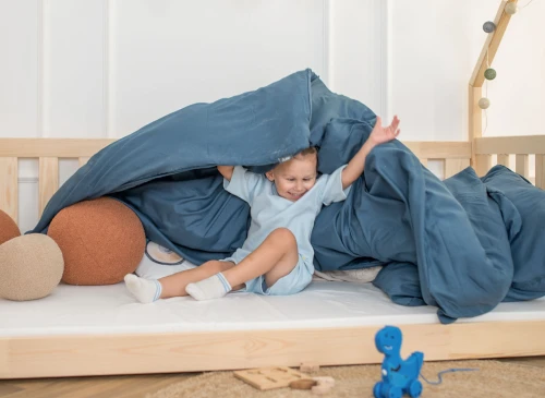 BOGUŚ 80x160 nenatřené dřevo dětská postel Montessori teepee Lano Nábytek