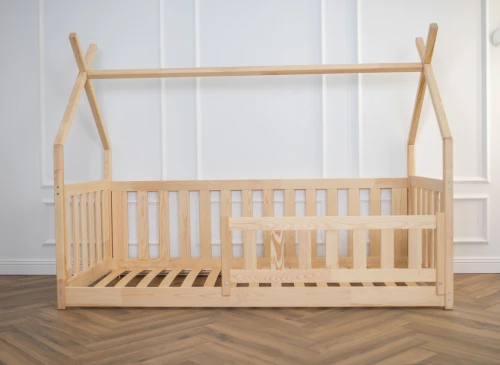 BOGUŚ 80x160 nenatřené dřevo dětská postel Montessori teepee Lano Nábytek