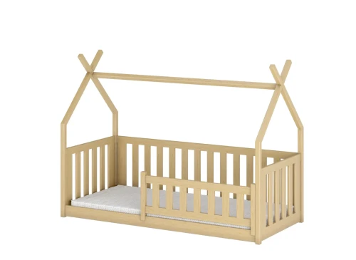 BOGUŚ 90x200 nenatřené dřevo dětská postel Montessori teepee Lano Nábytek