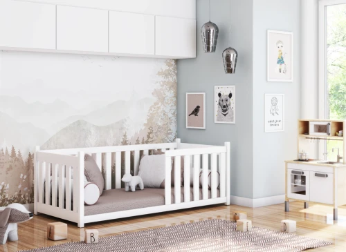 CONCEPT 80x160 nenatřené dřevo dětská postel Montessori Lano Nábytek