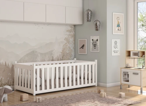CONCEPT 80x200 nenatřené dřevo dětská postel Montessori Lano Nábytek