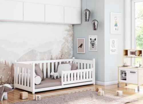 CONCEPT 80x200 nenatřené dřevo dětská postel Montessori Lano Nábytek