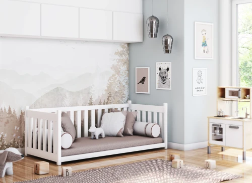 CONCEPT 90x200 nenatřené dřevo dětská postel Montessori Lano Nábytek