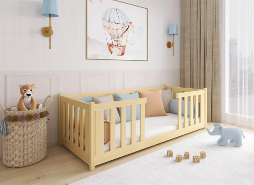 FERO 80x180 nenatřené dřevo dětská postel Montessori Lano Nábytek