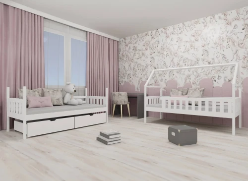 GAJA 80x160 nenatřené dřevo patrová postel Lano Nábytek