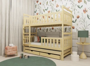KLARA 80x170 nenatřené dřevo patrová postel Lano Nábytek