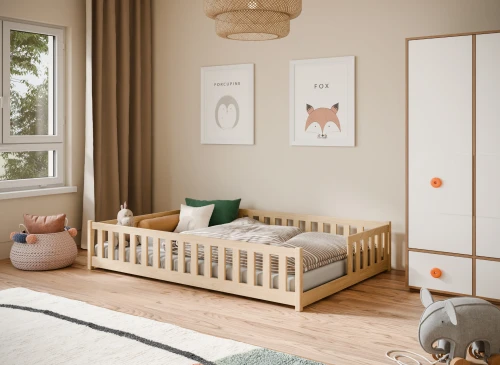 LEVI 140x200 nenatřené dřevo jednolůžková dětská postel Lano Nábytek