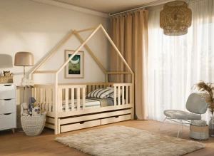MAGIC 80x180 nenatřené dřevo výsuvná postel Lano Nábytek
