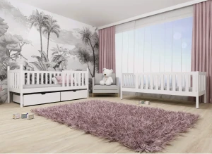 MICHALINA 80x190 Natural Wood Bunk Bed by Lano Meble