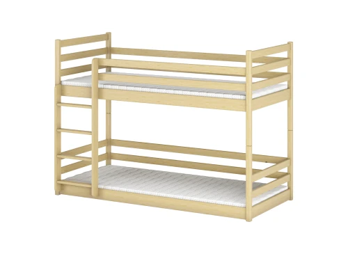 MINI 80x180 Untreated Wood Bunk Bed Lano Furniture