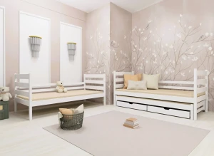 TOMI 80x160 nenatřené dřevo patrová postel Lano Nábytek