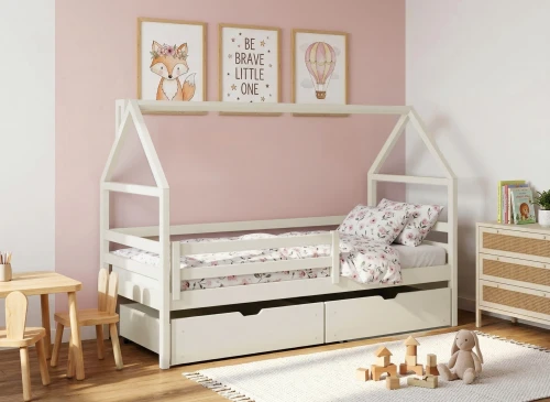 ARON 80x180 bavlna dětská postel domek Lano Nábytek