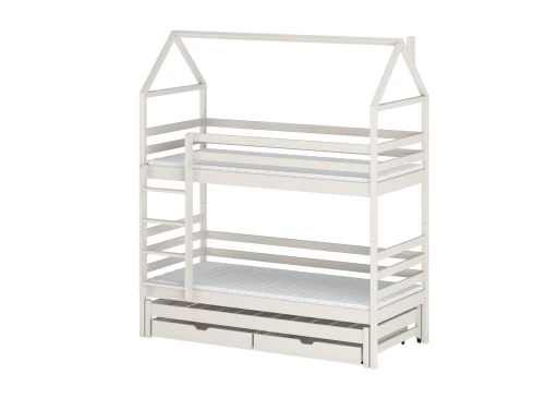 DALIA 80x190 bavlna patrová postel domek Lano Nábytek