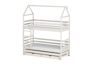 DALIA 80x200 bavlna patrová postel domek Lano Nábytek