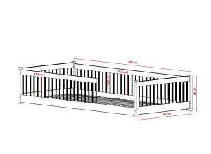 PEDRO 90x200 bavlna jednolůžková dětská postel Lano Nábytek