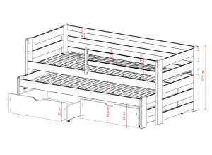 SENSO 90x200 bavlna dětská postel Lano Nábytek