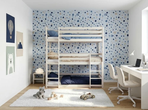 TED 90x200 bavlna patrová postel Lano Nábytek