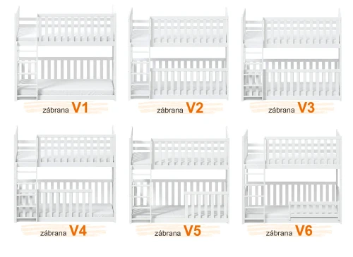 KONRAD 80x180 modrá patrová postel Lano Nábytek