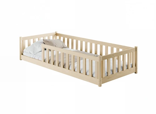 BELLA 90x190 nenatřené dřevo dětská postel Montessori Lano Nábytek