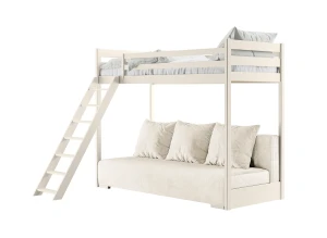 SOFINO 90x200/140x200 bavlna lůžko na patrové posteli s rozkládací pohovkou béžová látka poso 38 Lano Nábytek