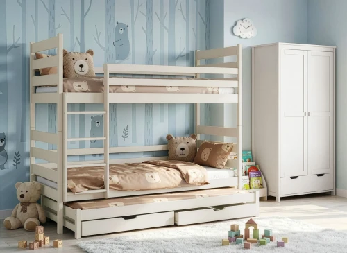 TOMI 90x180 bavlna patrová postel Lano Nábytek