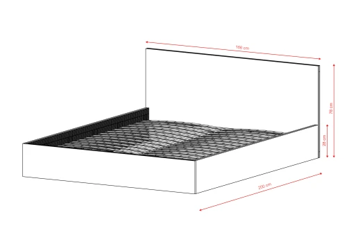 Čalouněná postel HAVEN 120x200 v krémové látce Manila 01
