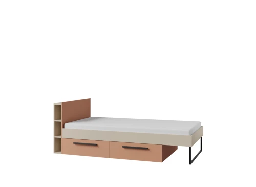 LOR 11 šedobéžová / kašmír / alpaca studentská postel 90x200 Lano Nábytek