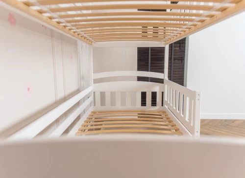 IGNAŚ 90x200 white bunk bed Lano Furniture
