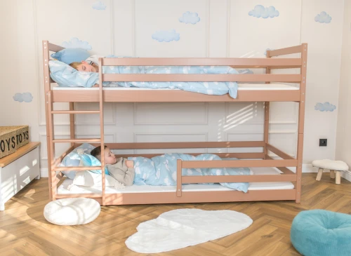 MINI 80x170 skořicová patrová postel Lano Nábytek